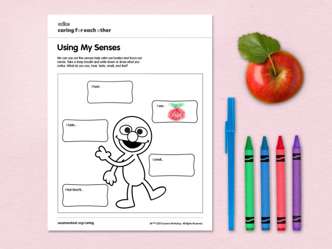 Using My Senses printable.