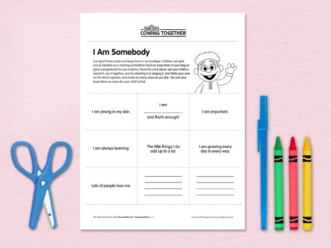 I Am Somebody printable.