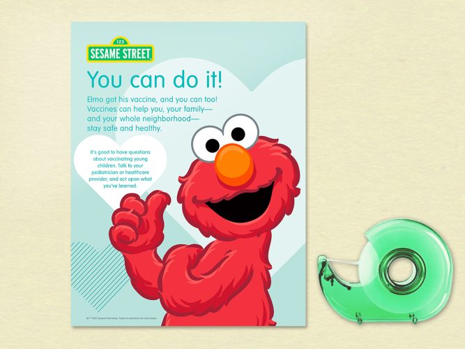 You Can Do It! Poster with Elmo.