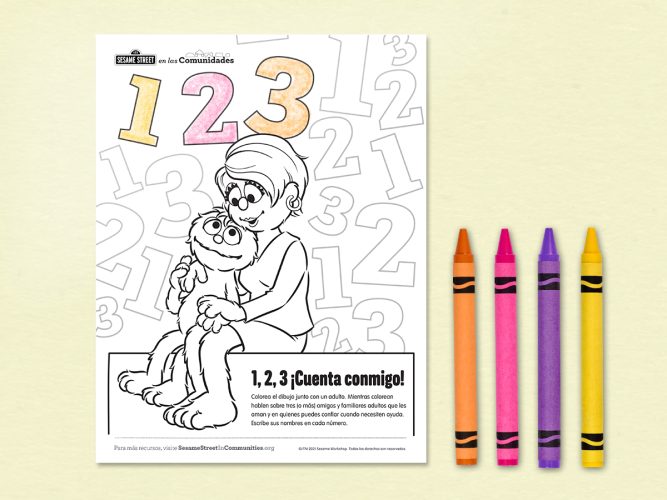 1, 2, 3 Coloréame coloring page.