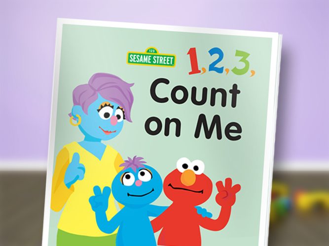 1, 2, 3, Count on Me storybook cover.