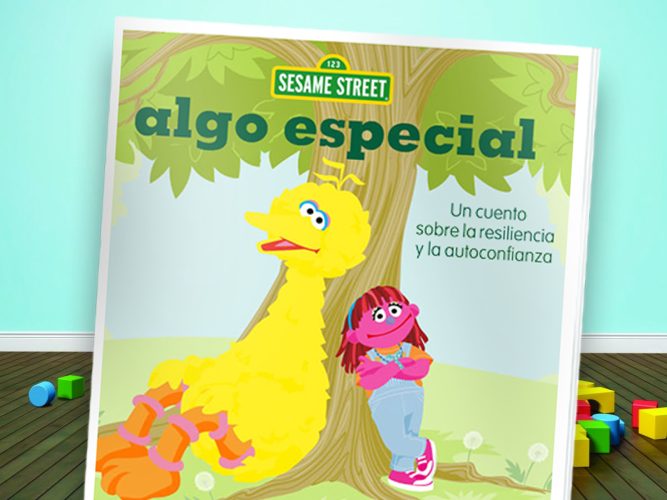 Algo especial storybook cover with Big Bird.