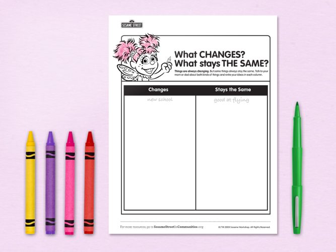 What Changes? What’s the Same?  printable.