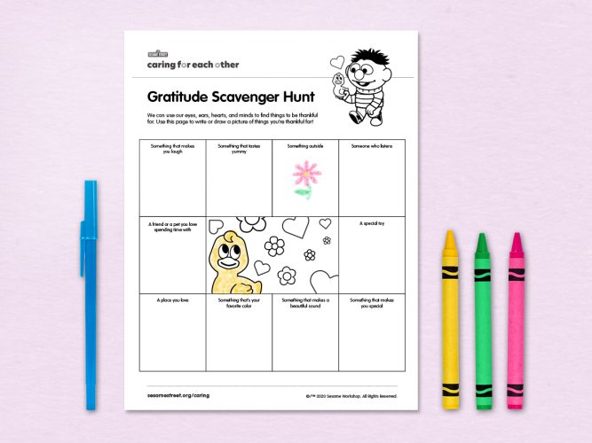 A Gratitude Scavenger Hunt