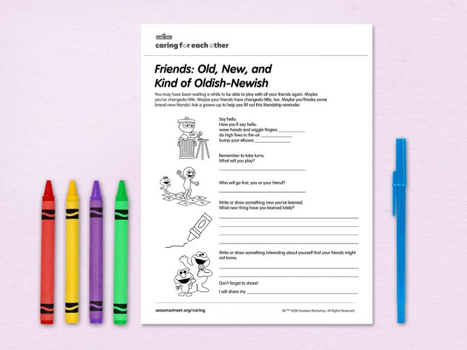 Friends: Old, New, and Kind of Oldish-Newish printable.