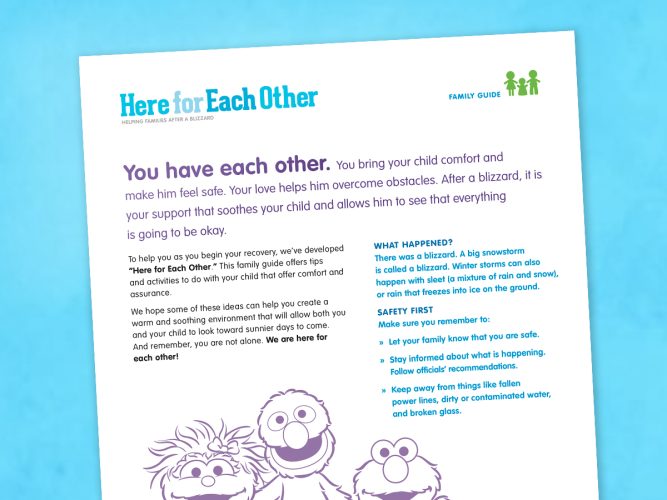 Here For Each Other Blizzards printable.