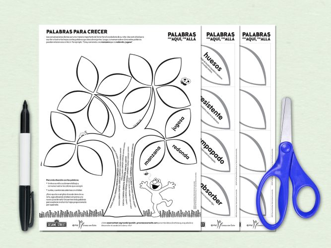 Word tree activity page.