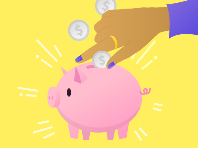 Illustration of a piggybank