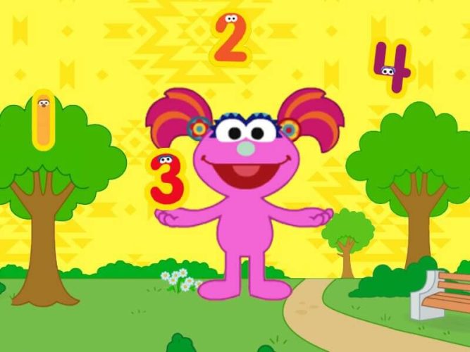 An animation of Bel with the numbers 1, 2, 3 and 4.