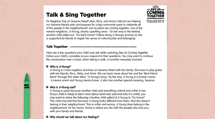 Talk and Sing together PDF.