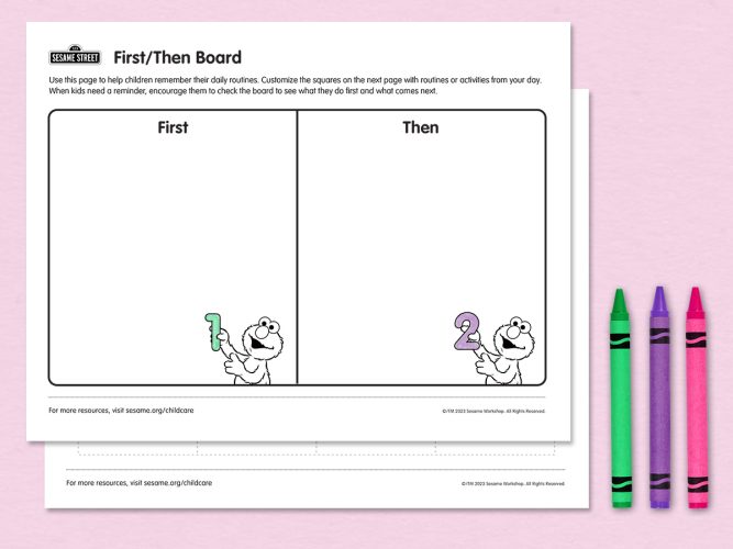 First/Then Board Printable.