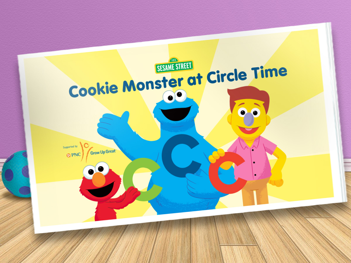 Cookie Monster at Circle Time storybook.