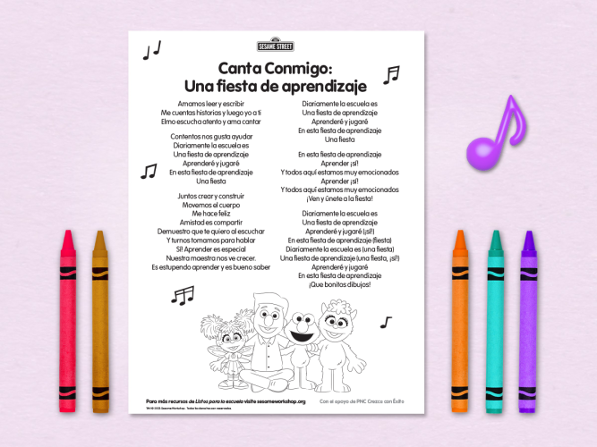 Canta Conmigo Printable.