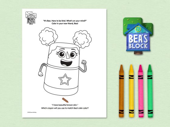 Bea Block's Coloring Page.