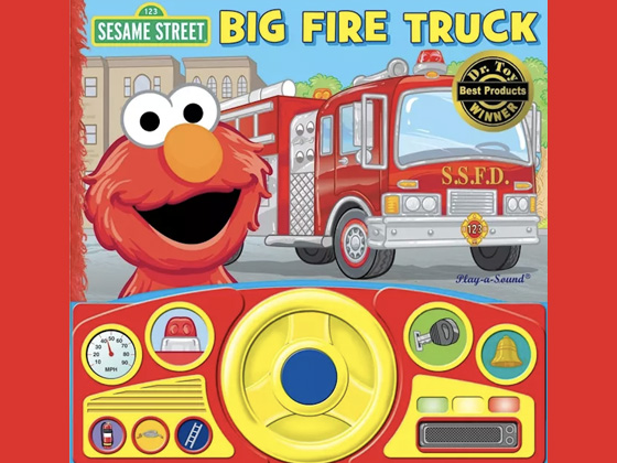 Sesame Street Fire Truck Book.