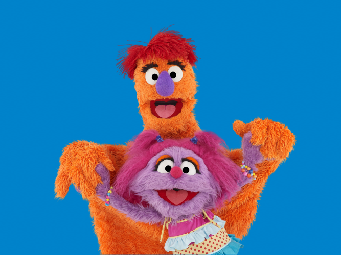 Shalom Sesame characters posing.