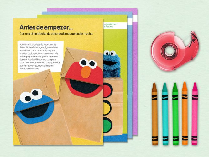 Printable in Spanish of inside and outside activities and crafts.