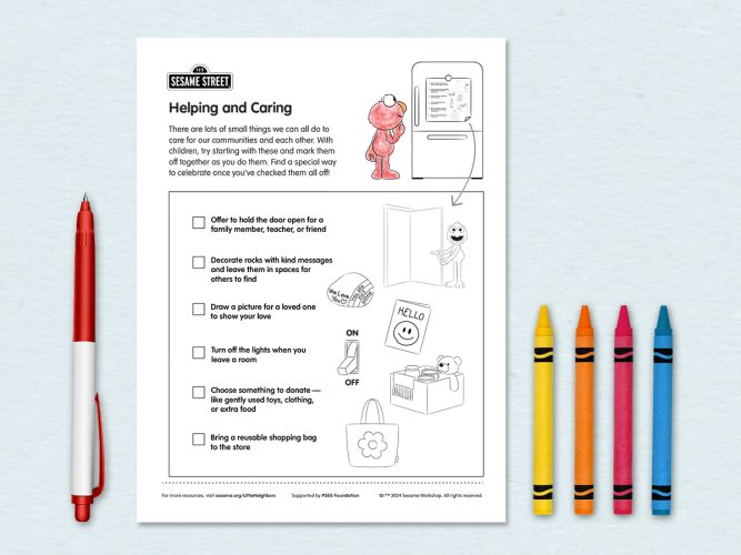 Printable Helping Caring.