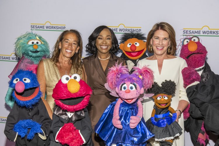 Gaby Sulzberger, Shonda Rhimes, Sherrie Westin, and the Muppets of Sesame Street.