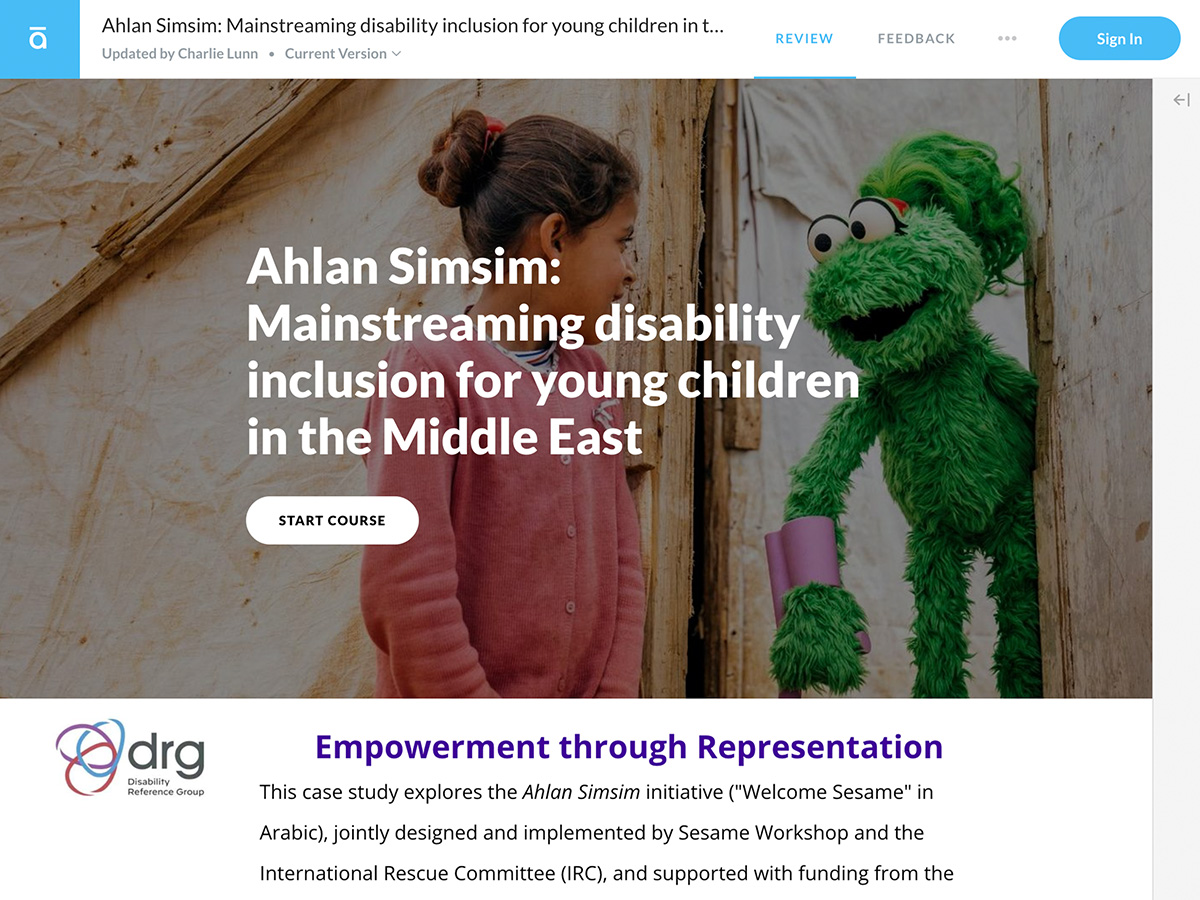 Mainstreaming disability inclusion for young children in the Middle East article.