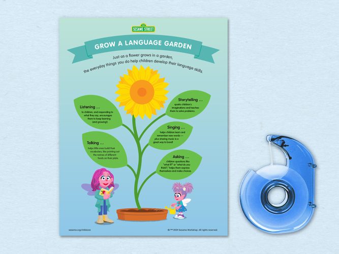 Language Garden Printable.