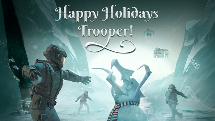 Happy Holidays From The Starship Troopers: Extermination Team!