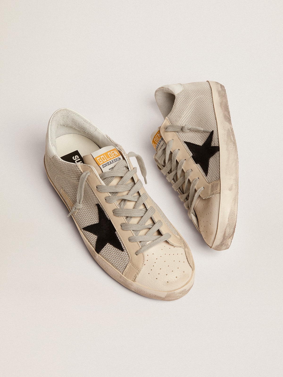 Golden Goose - Men's Super-Star in leather in 