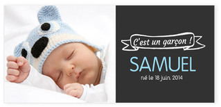 Faire-part de naissance C'est un Garçon !