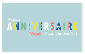 Carte d' anniversaire Happy