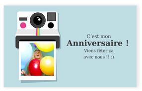 Carte d' anniversaire Instantanée