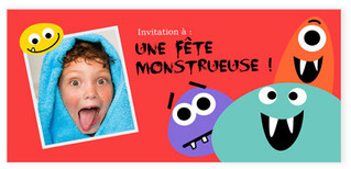 Carte d' anniversaire Fête Monstre