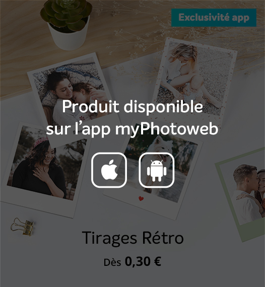 Tirages retro app myphotoweb