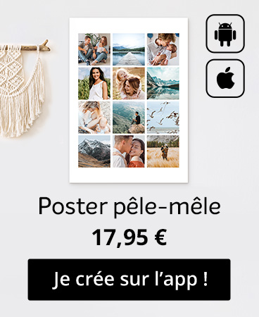 Poster pêle-mêle app myphotoweb