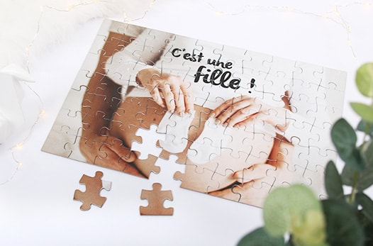 puzzle personnalisé grossesse