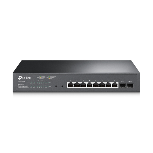 JetStream 10-Port Gigabit Smart Switch with 8-Port PoE+ 1