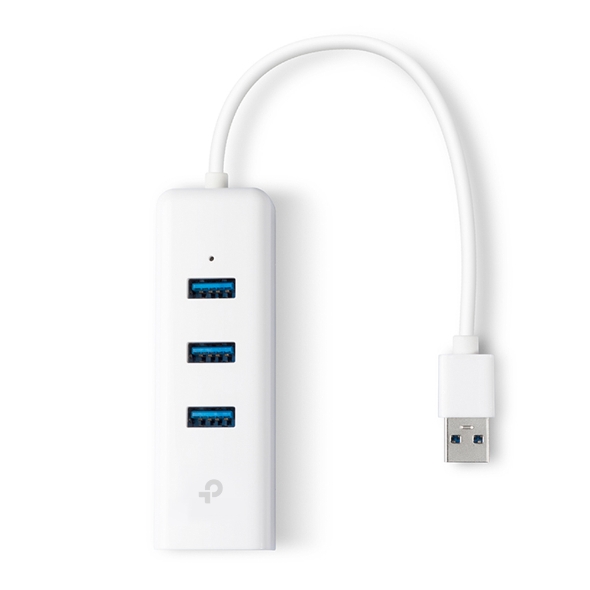 USB 3.0 3-Port Hub & Gigabit Ethernet Adapter 2&nbsp;in&nbsp;1 USB Adapter 1