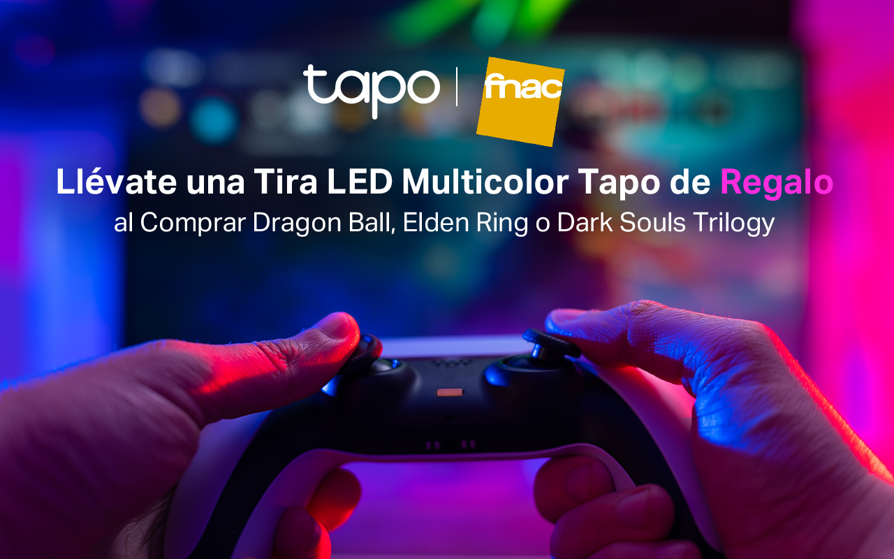 ¡Ilumina tu setup gaming con Tapo! Consigue una tira de luz LED inteligente Tapo L900-5 de regalo con tu videojuego favorito