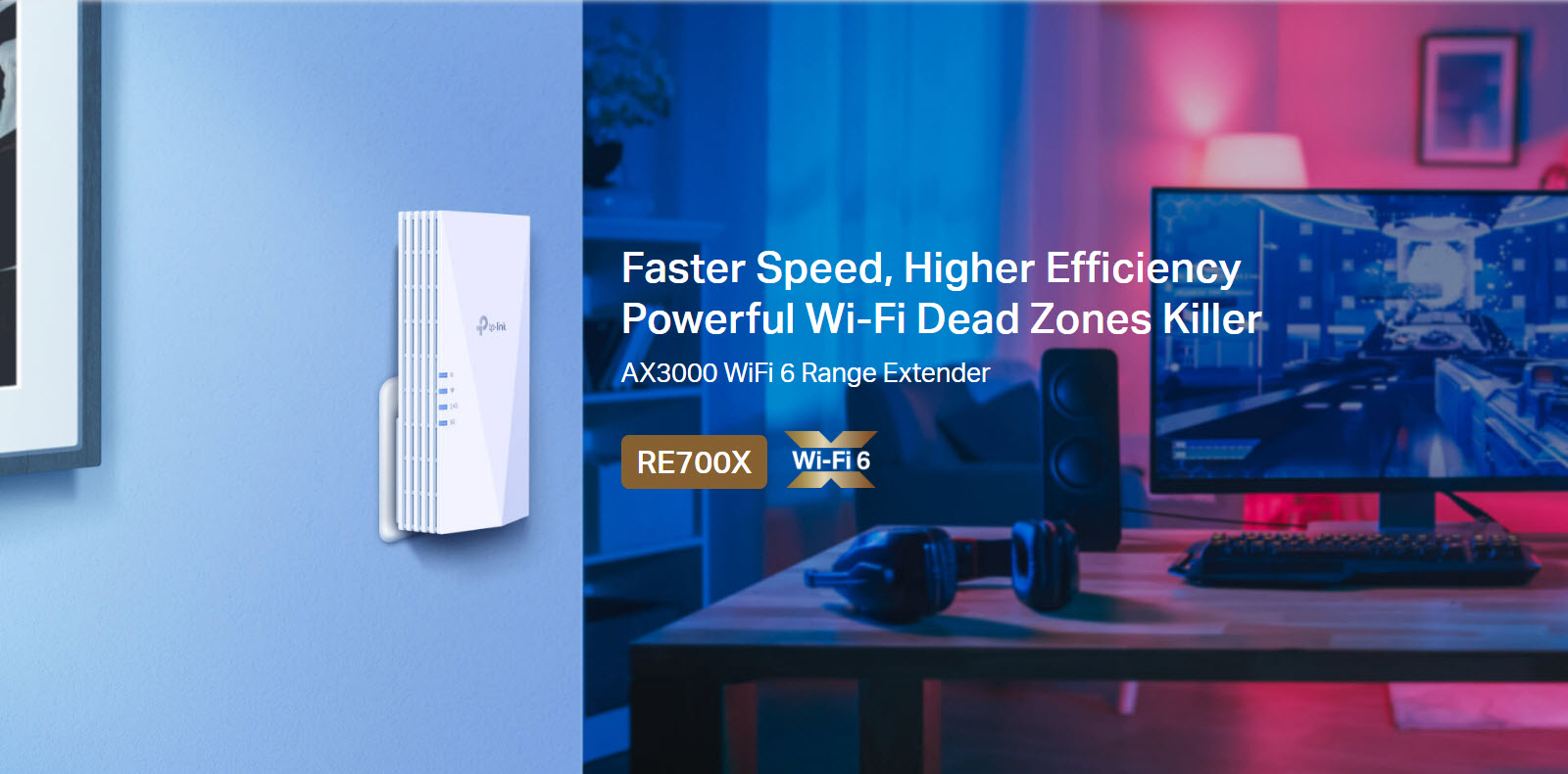 RE700X Boosts AX3000 Mesh WiFi to Your Whole Home