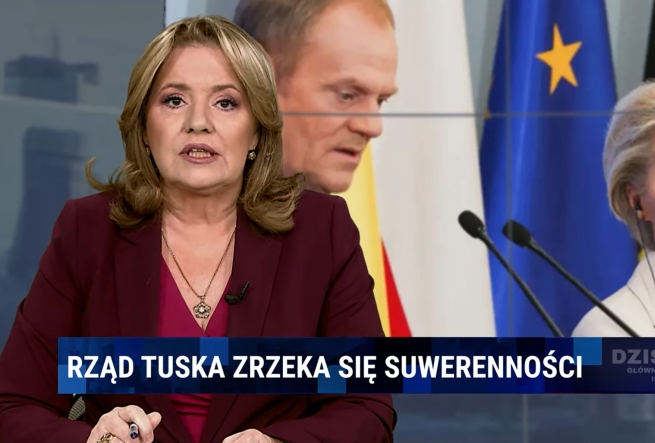 Jedną z prowadzących „Dzisiaj” jest Danuta Holecka (screen: YouTube/Telewizja Republika)