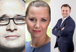 Od lewej: Daniel Franc, Dorota Łoboda-Kąkowicz i Michał Jankowski