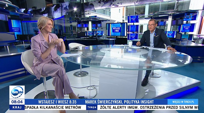 Screen z programu TVN24