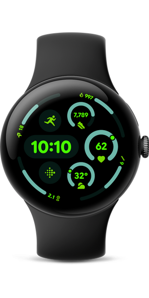 GOOGLE Pixel Watch 3 (45mm), Obsidian