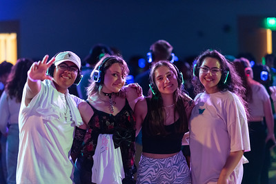 Four Students Posing for a Group Photo at Eagle Insomnia