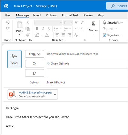 Споделяне на елементи в Outlook