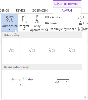 Matematické struktury odmocnin