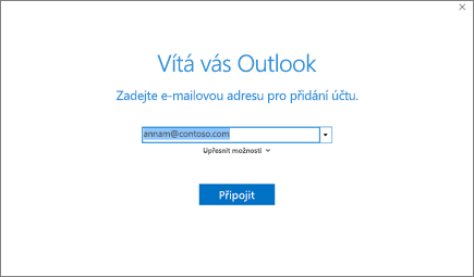 Vítá vás Outlook