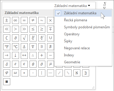 Základní matematické symboly