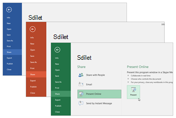 Spolupráce s dalšími aplikacemi Office 365