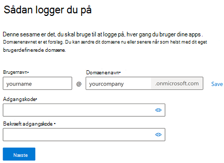 Sådan logger du på og opretter en konto i Microsoft 365 til virksomheder