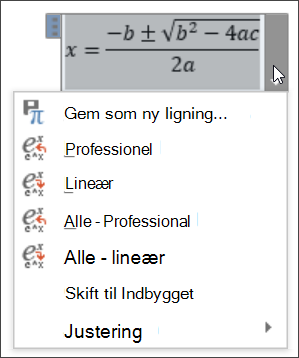 Ligning kun lineær